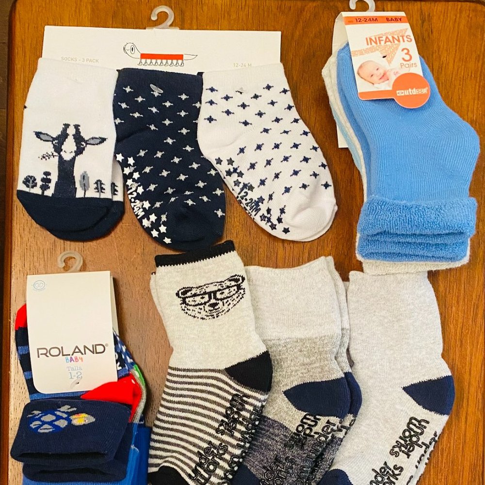 BRAND NEW Baby Toddler Boy 1-3 Years Socks Bundles